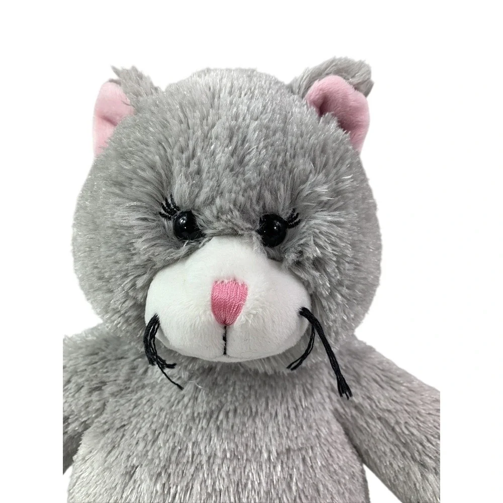 Build A Bear BAB Gray & Pink‎ Kitty Cat Whiskers & Eyelashes 17